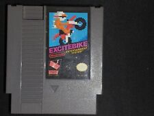 Excitebike Authentic Nintendo NES EXMT- game cart w manual & dust cover
