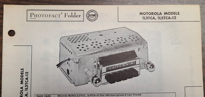 MOTOROLA MODELS 1L5TCA & 1L5TCA-12 AUTOMOBILE TRUCK RADIO PHOTOFACT