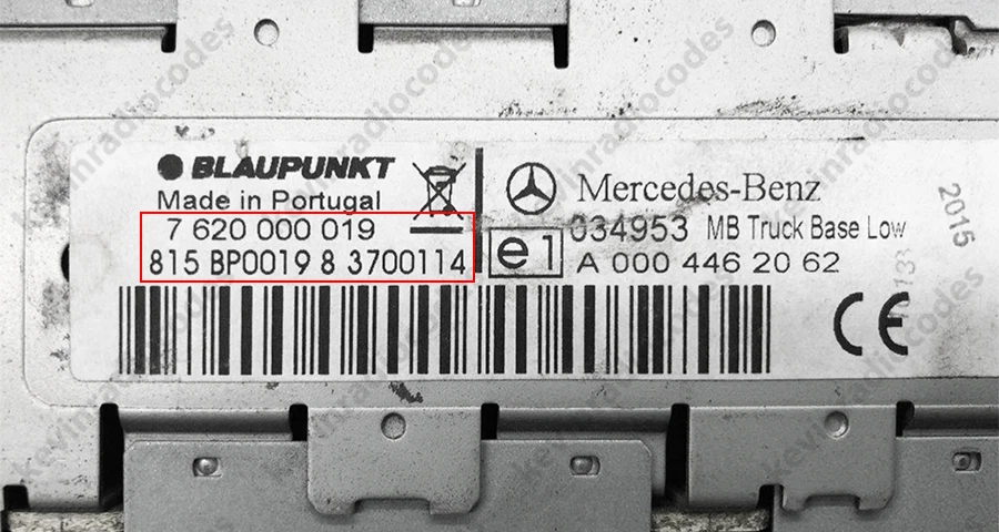 ✅MERCEDES RADIO CODICE DI SBLOCCO PER TUTTI I MODELLI AL2910 AL2199 TRUCKLINE✅ - Immagine 4 di 4