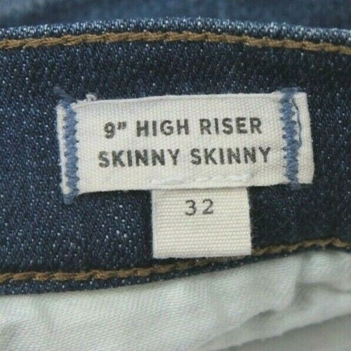 Madewell 9" High Rise Skinny Skinny Jeans 32 Stretch Destroyed Distressed - Picture 9 of 10