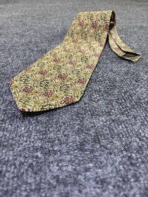 Vintage Chaps Ralph Lauren Silk Necktie with Floral Pattern Made In USA