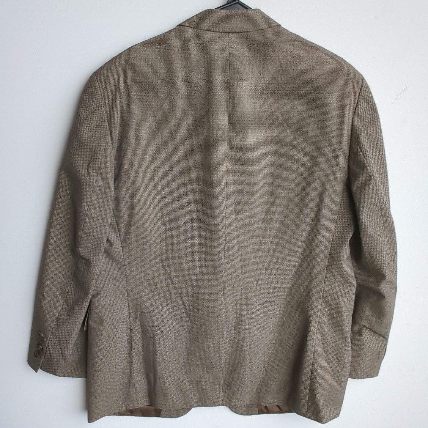 CHAPS RALPH LAUREN Vtg Brown Houndstooth BLAZER SUIT COAT JACKET Men's 42R