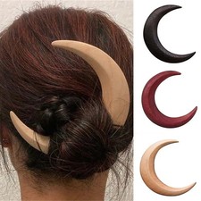 Handmade Moon Hair Fork Comb Hair Sticks Styling Accessories for Women Girls-UK