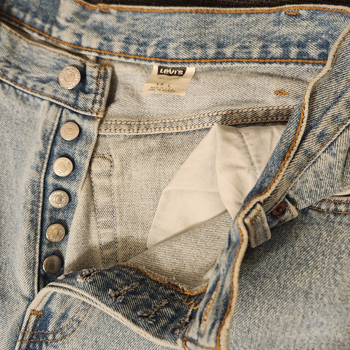 Vintage 90's High Waisted Levi's 501 XX Jeans 13L Women Made In