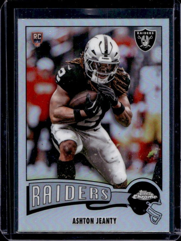 2025 Topps Chrome Ashton Jeanty 1975 RC Refractor Rookie #1975-20 Raiders