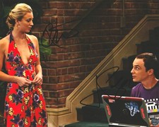 Big Bang Theory Autographed 8x10 Photo signed by Jim Parsons & Kaley Cuoco COA