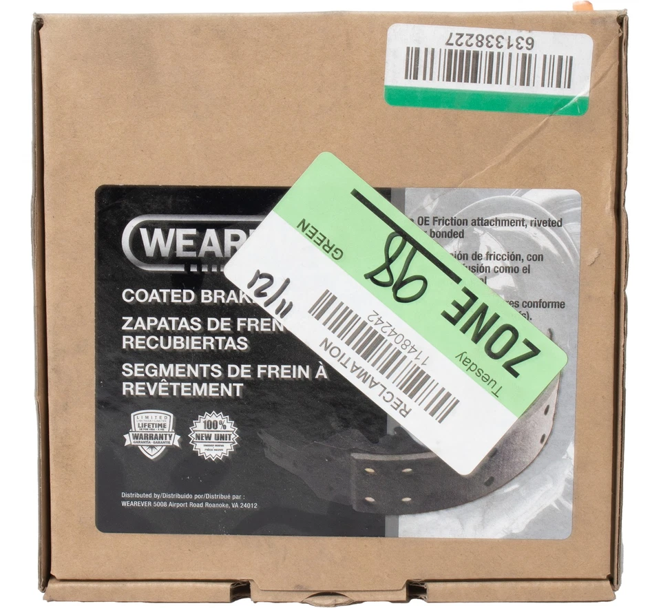 Wearever Parking Brake Shoes Fit 96-02 Ford Crown Victoria Lincoln Town Car S745 - Image 2 of 4