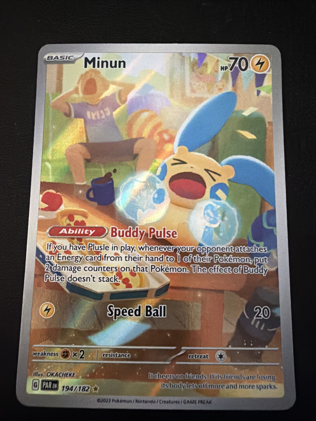 Minun 194/182 SV04: Paradox Rift Holo