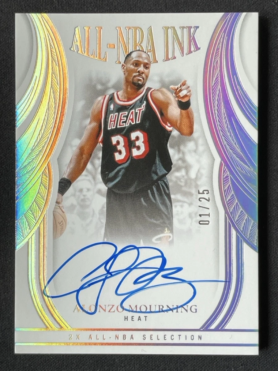 その他 Alonzo Mourning Auto psa9 panini Panini Alonzo Mourning Basketball Autographed Sports Trading Cards