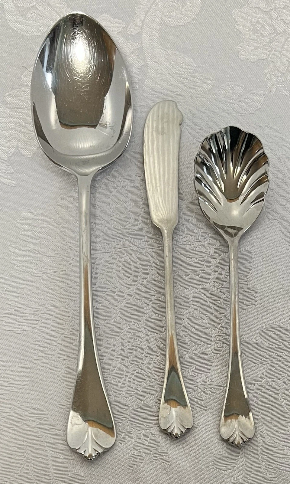Vintage International Stainless Flatware Park Hill • 3 Serving Pieces • Korea