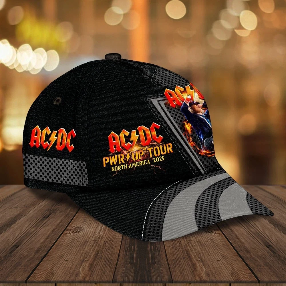 AC.DC Style Classic Rock Cap – Cool Adjustable Fan Tribute Hat