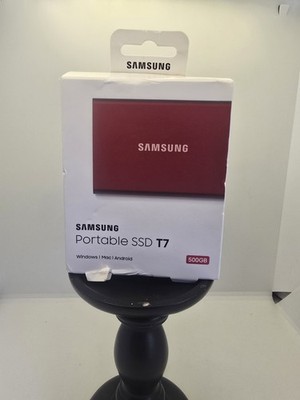 Samsung Portable SSD T7 500GB Red MU-PC500R **SHIP'S FREE*FACTORY SEALED**