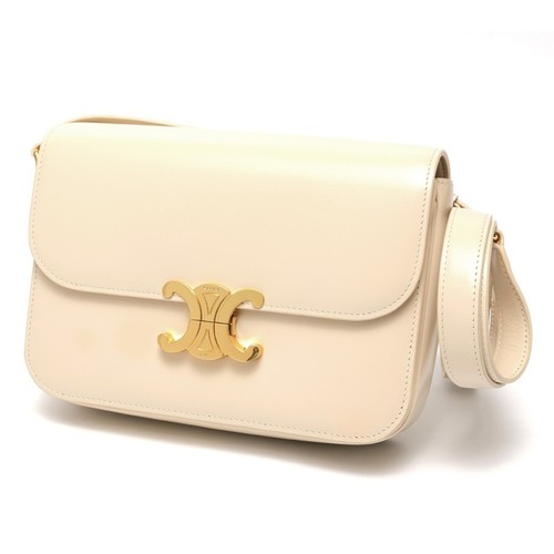 Celine Classic Trionf Bag Shoulder 18736 Shiny Calfskin Used TOMI-0