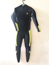 Billabong 5/4mm Kids Absolute GBS Back Zip Wetsuit Boys 14 Years - Used