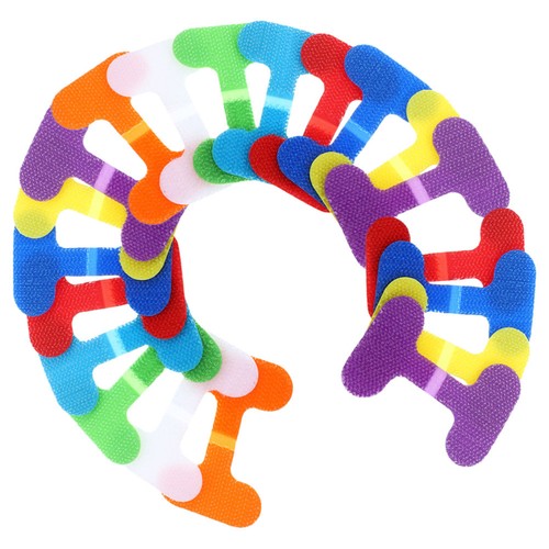20 Pcs Marking Straps Marker Cable Ties Wire Labels Charging Cord Tags