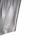 Maeve by Anthropologie Metallic Silver Corset Top Zip Closure Size US 4 — photo 2