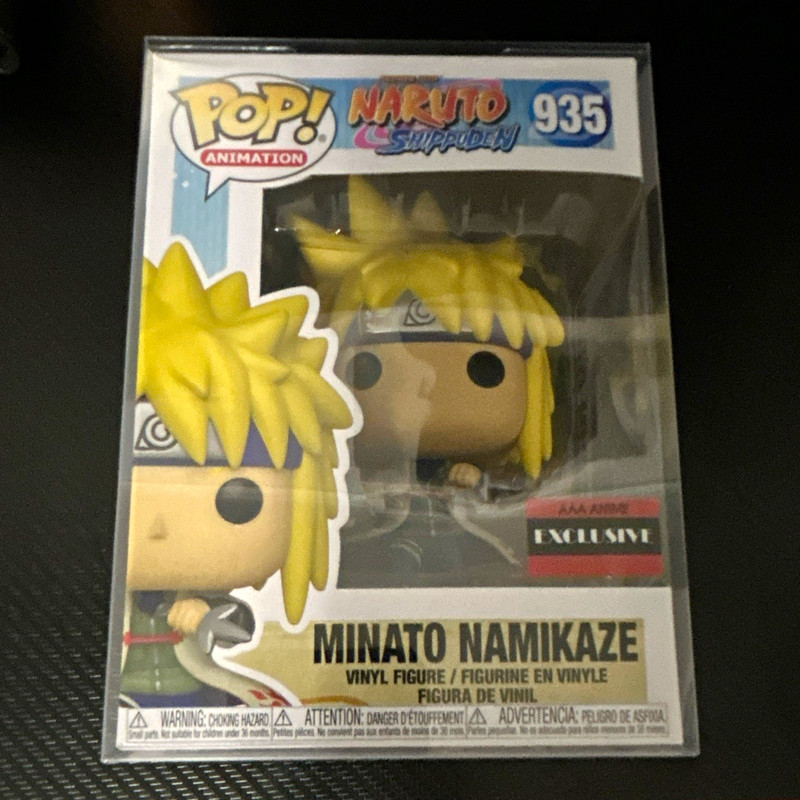 Funko Pop! Animation Naruto Shippuden Minato Namikaze #935 AAA Exclusive W/Cover