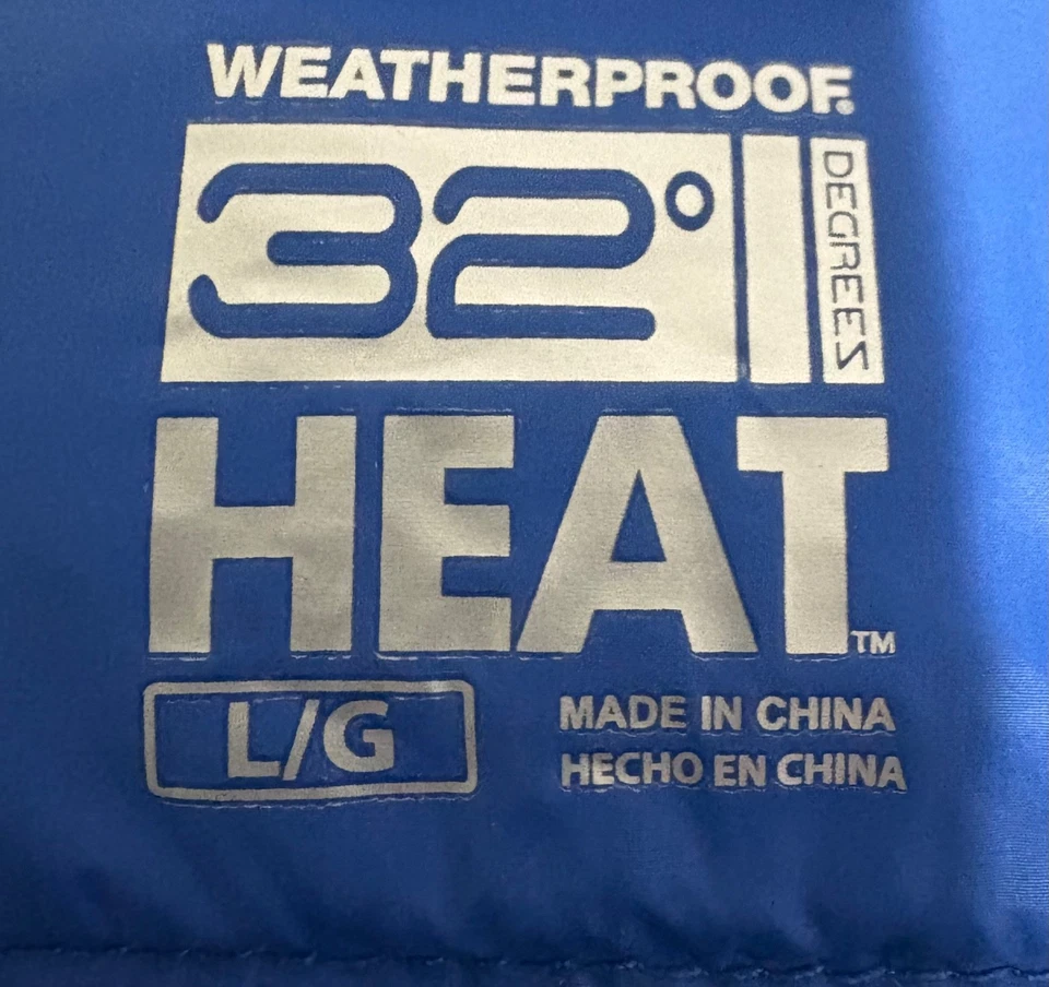 Men's Ultra Light Down Packable Blue Size Large Jacket by 32 degrees- worn once - Image 4 of 4