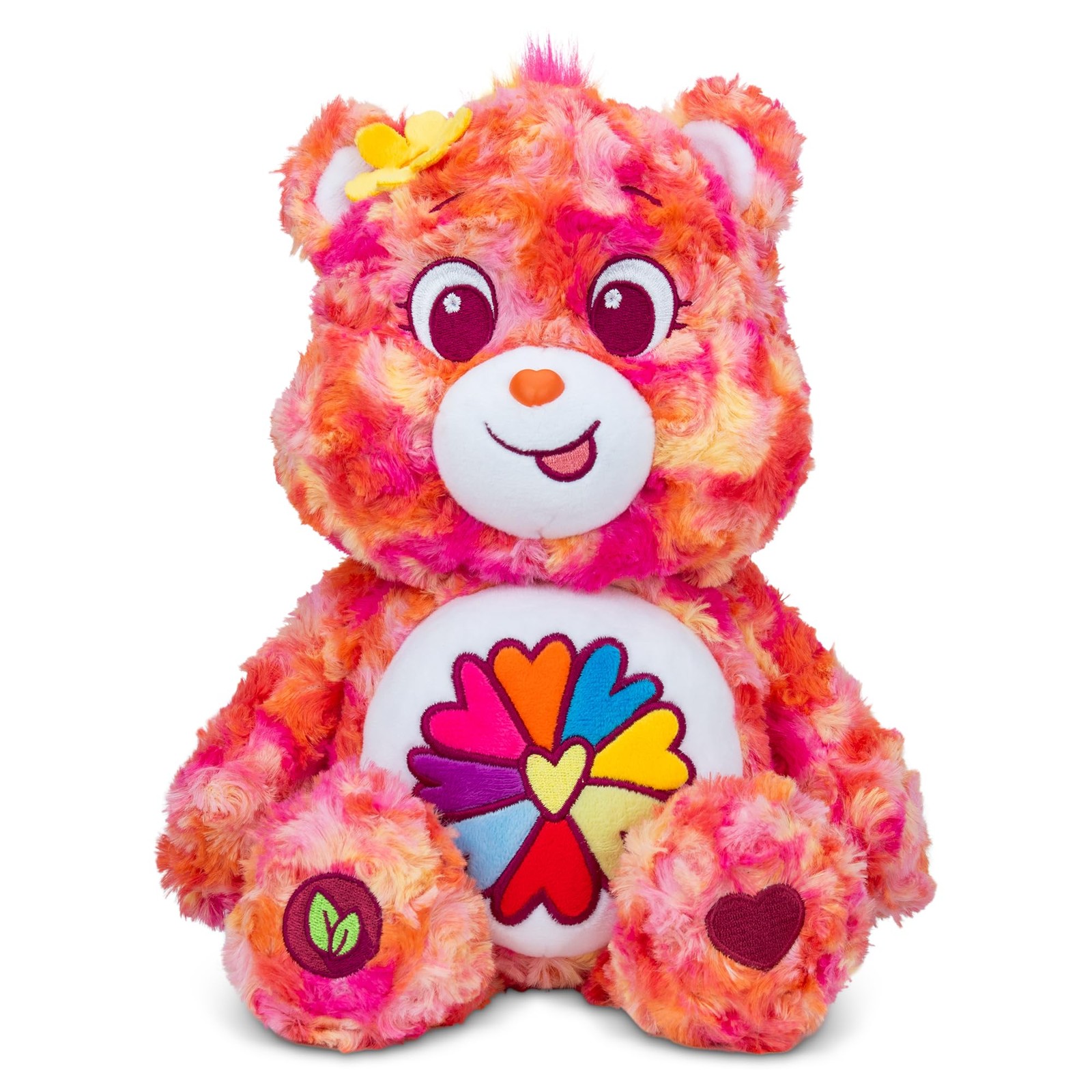 Basic Fun Care Bears Flower Power Bear Medium Plush Toy 35 cm   Eco-Friendly Cud