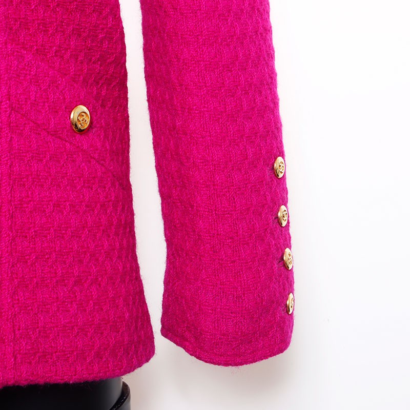 Authentic CHANEL COCO Mark button tweed skirt siz… - image 10