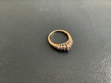 Women's 14k Yellow Gold Diamond Wedding Ring Size 6.5 or 7