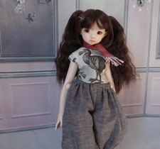 Top, trousers and scarf set for Dust of dolls BJD ROZE Heln and Chae ~ Dodo Bird