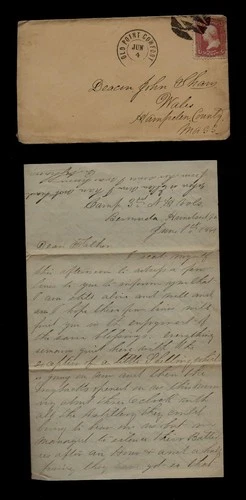 CIVIL WAR LETTER - 3rd NH Infantry - Taking Artillery Fire at Bermuda Hundred VA
