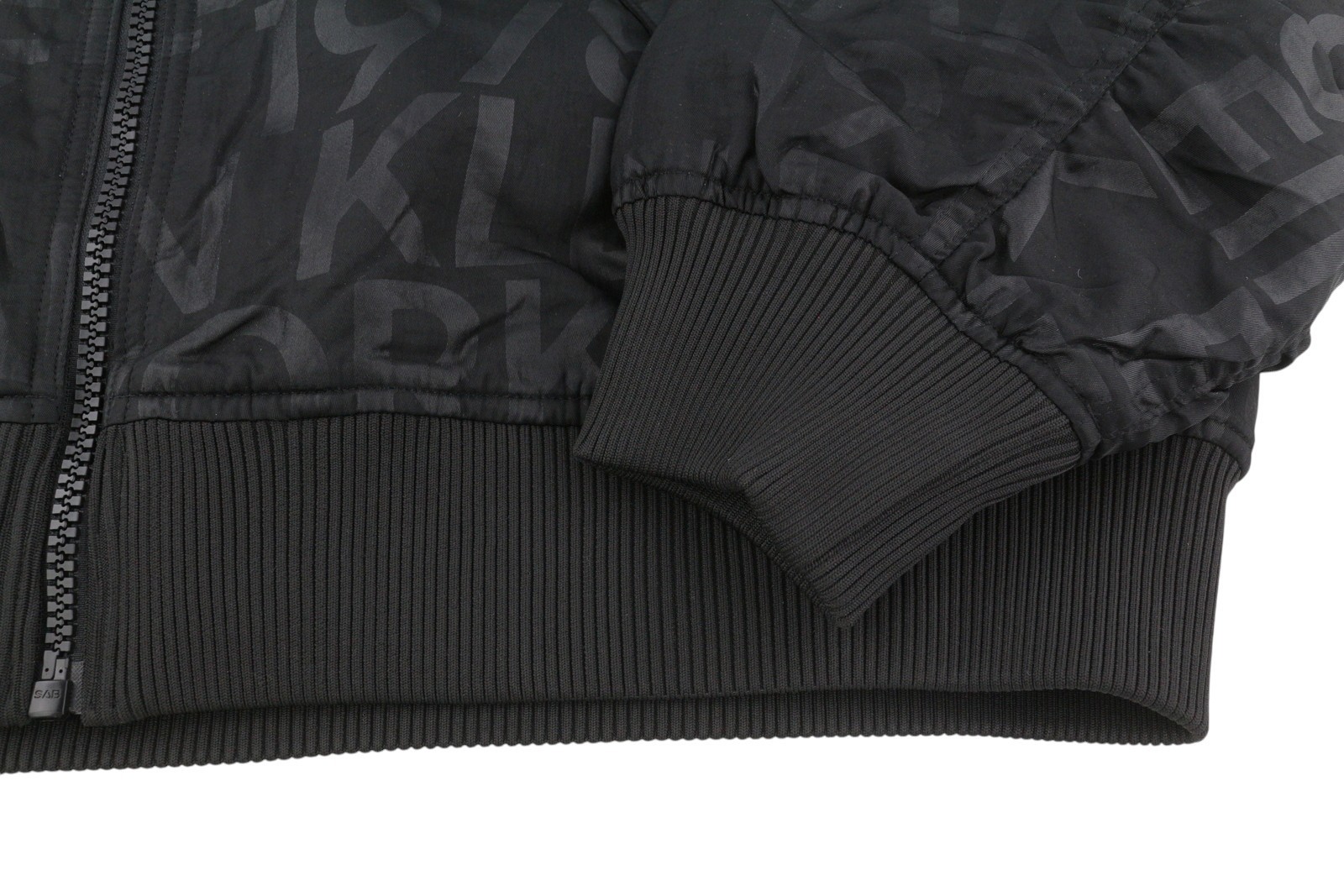 CALVIN KLEIN Men Jacket L Black Bold Logo Quilted Loose Fit Bomber RRP149 * thumbnail 6