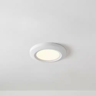 Emblem Collection 5-1/2 In. Slim-Line White Low Profile Integrated LED Surface F