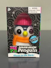 Schylling NeeDoh Polar Glow Penguin Squishy, Authentic, Brand New-Factory Sealed
