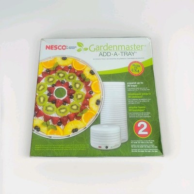 NESCO TR-2 White Plastic Round 15 1/2'' Add-A-Trays, To Fit 1000 Series Set Of 2