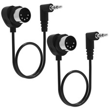 FORE TRS 3.5Mm MIDI Cable 2-Pack 1-FT / 30CM Type-A TRS 3.5Mm to MIDI 5 Pin Din
