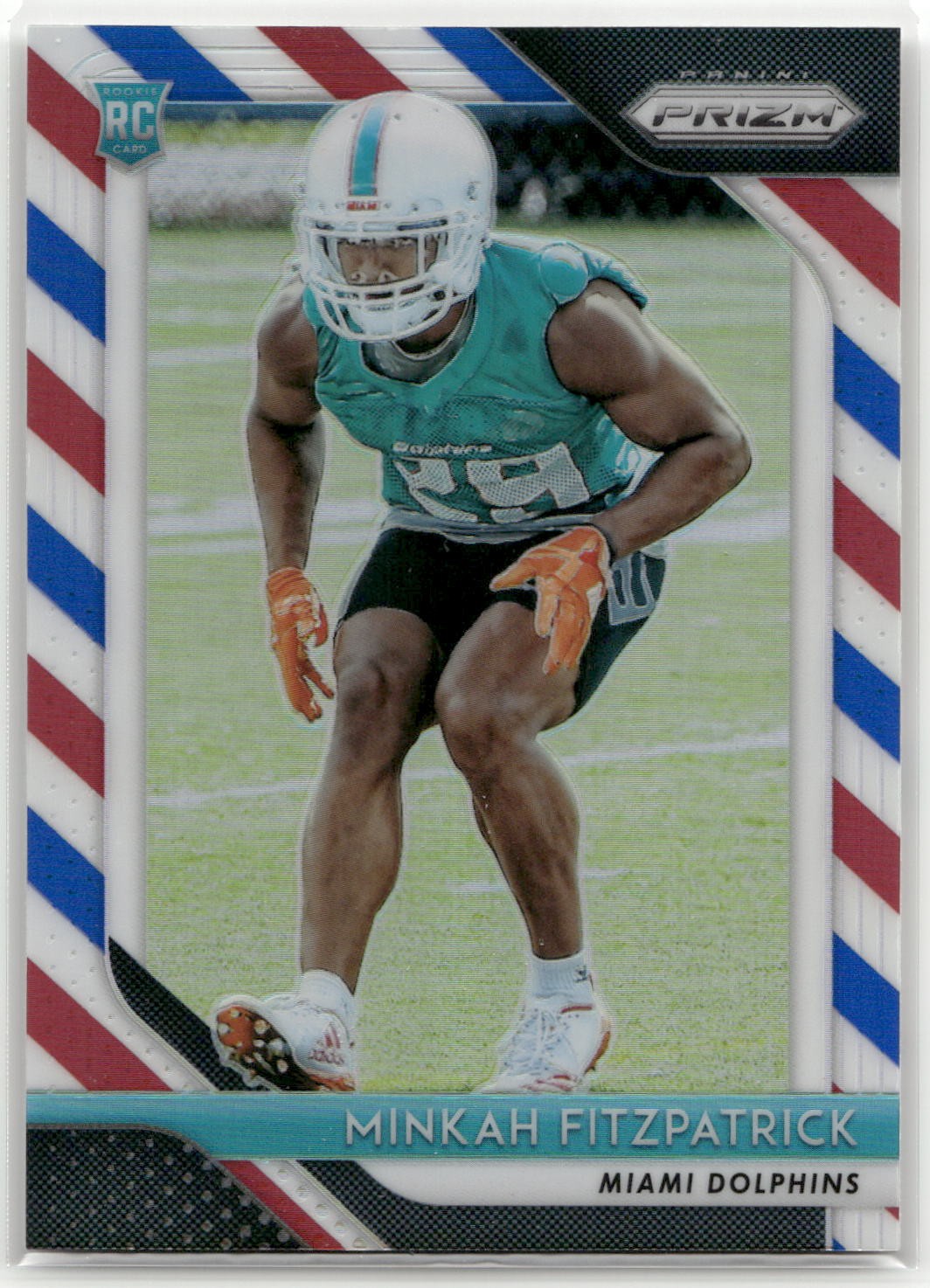 2018 Panini Prizm #243 Minkah Fitzpatrick Prizm Red White and Blue