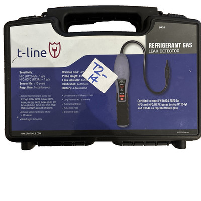 T-line Unicorn D420 Kältemittel Gaslecksuchgerät mit Koffer & Anleitung s13