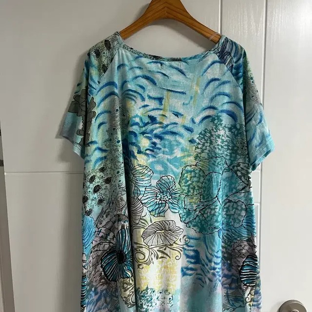 Vintage Short Sleeve T-Shirt Round Neck 100% Cotton M-L Japan Import