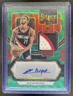 2023-24 Select Rayan Rupert Rookie Auto Autograph RC Patch Green Wave Prizm #/5