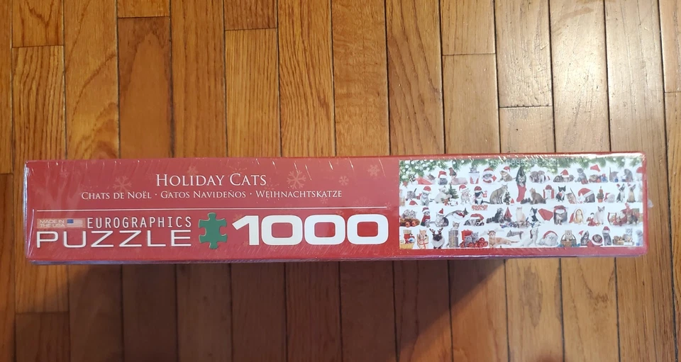 NEW Eurographics HOLIDAY CATS 1000 piece puzzle Christmas - Image 4 of 4