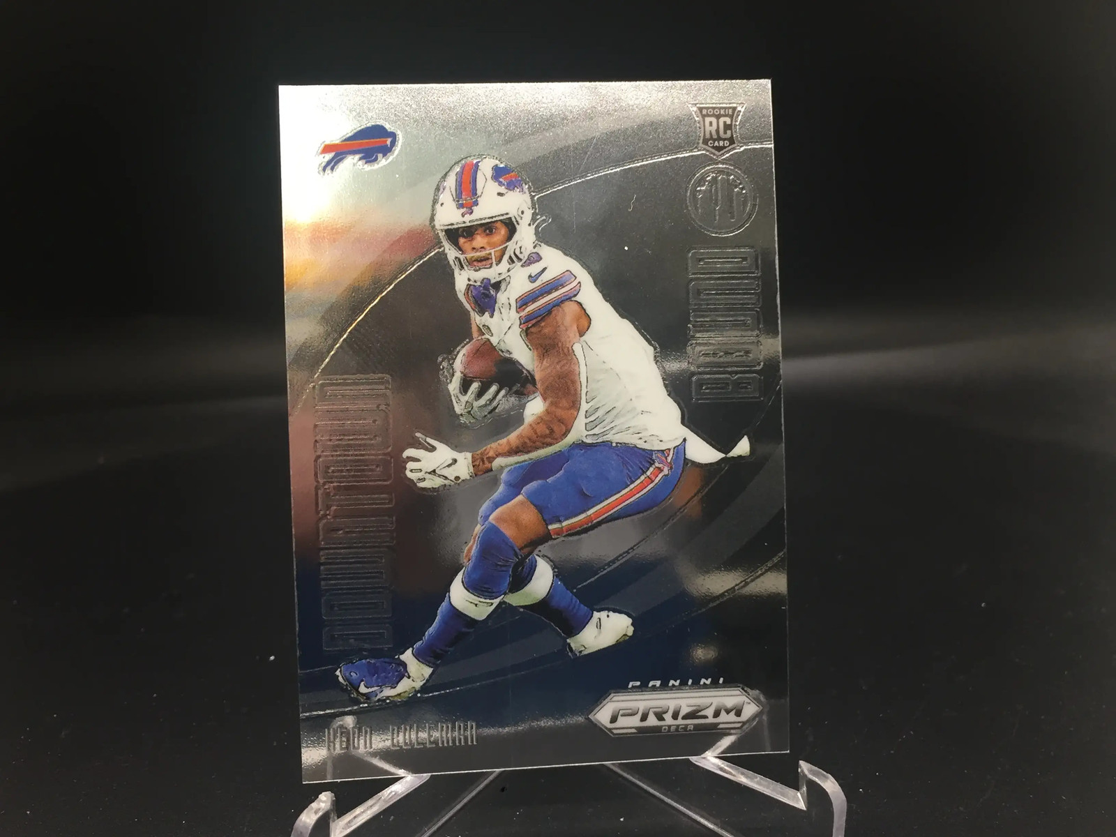 Keon Coleman 2024 Prizm Deca Downtown Bound #14 Bills RC Rookie EX Surface