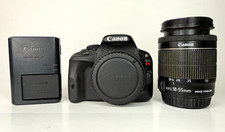 Canon EOS Rebel SL1 DSLR w/ EF-S 18-55mm IS STM Lens  Charger SHUTTER: 17,000 