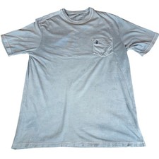 johnnie-O Men's Size L Lagoon Blue Dale Pocket T-Shirt Surfer Logo Short Sleeve