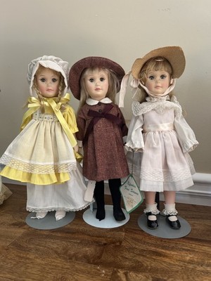 Vintage 3 Effanbee Dolls SET Seasons : Spring, Summer and Fall  Summer Fall 15''