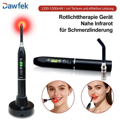 2-in-1 Red Infrared Light Therapy Device Canker Sore Wand Kin Joint Muscle Pain