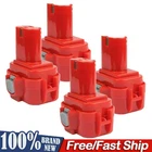 Battery For Makita 9.6 Volt 4800mAh Ni-Mh 9120 9122 9133 9134 9135 9100 6222D US