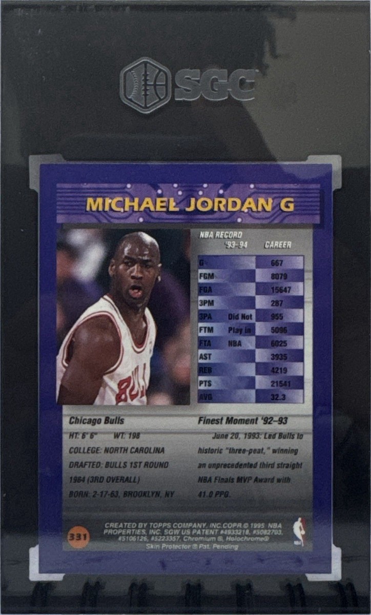1994-95 TOPPS FINEST ジョーダン！！ 1994-95 Topps Finest - Michael Jordan #331 for sale online