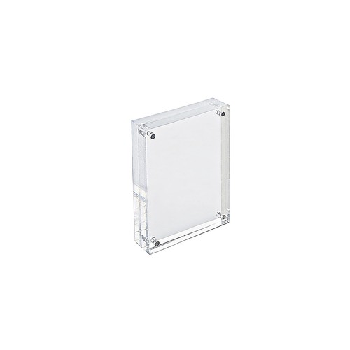 104432 Acrylic Magnetic Photo Frame Block 3.5x5, Clear