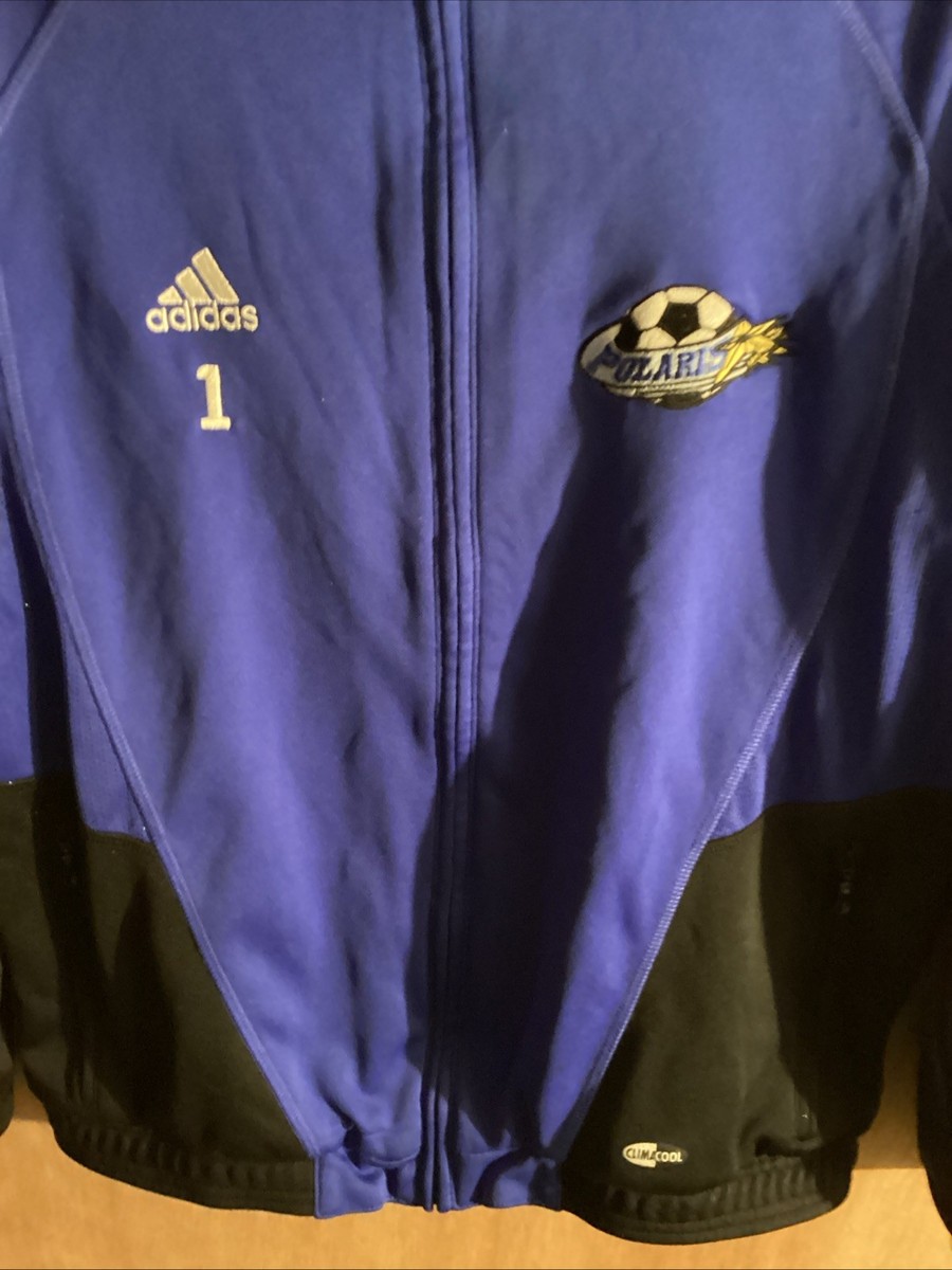 Adidas Clima Cool Polaris Soccer Medium 100% Polyester Jacket View 2