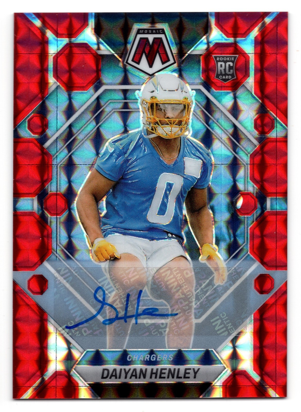 Daiyan Henley Panini Mosaic #304 Autograph-Red