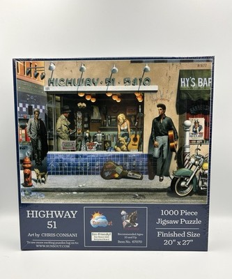 NEW Marilyn Monroe Elvis Presley Highway 51 5 & Dime Store Jigsaw Puzzle 1000 Pc