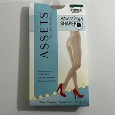 Spanx Assets by Sara Blakely Hi-Waist Mid-Thigh Shaper Size 3 Nude New