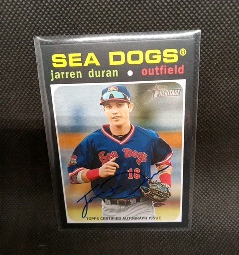 Jarren Duran 2020 Topps Heritage Minor League Edition - Real One Auto  #ROA-JD 